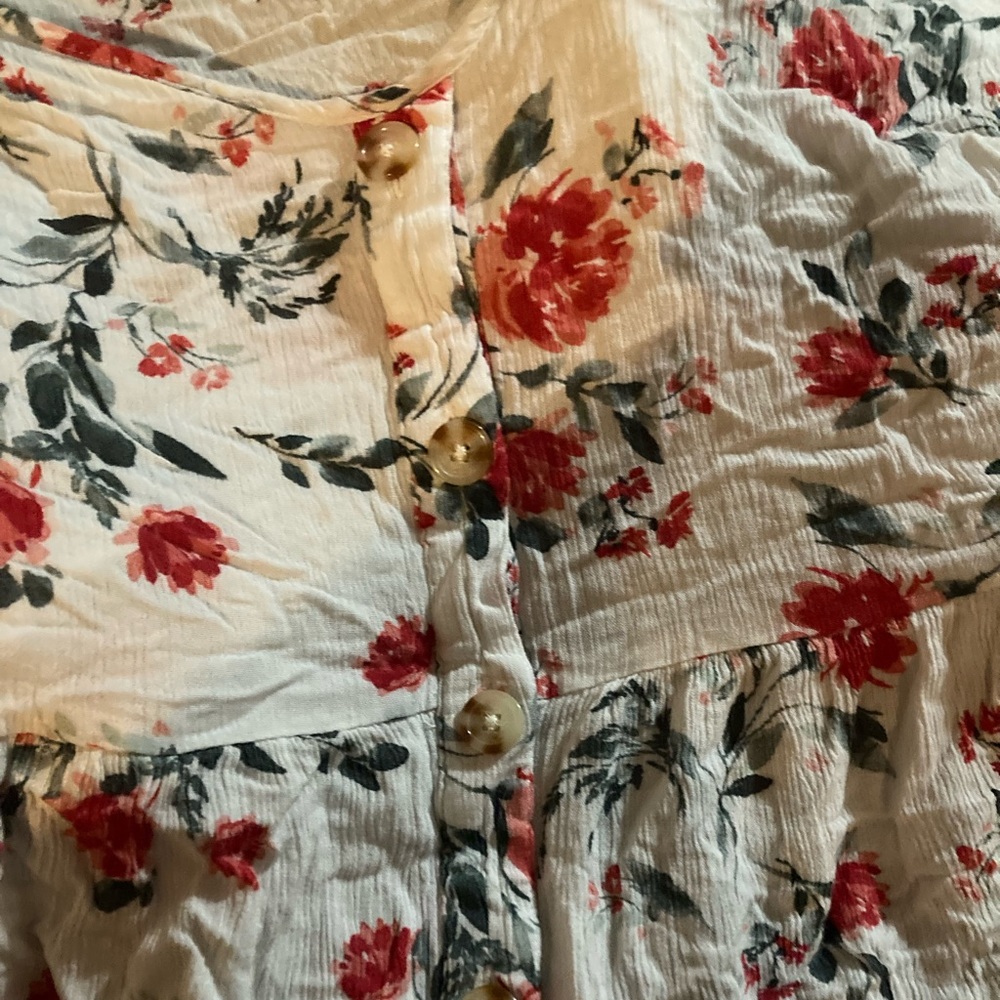 Floral off the shoulder shirt from torrid